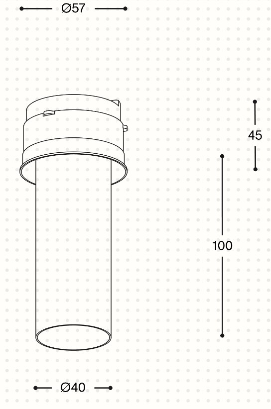 Acrobat Mini Long (Professional Ceiling recessed downlight - Prado)